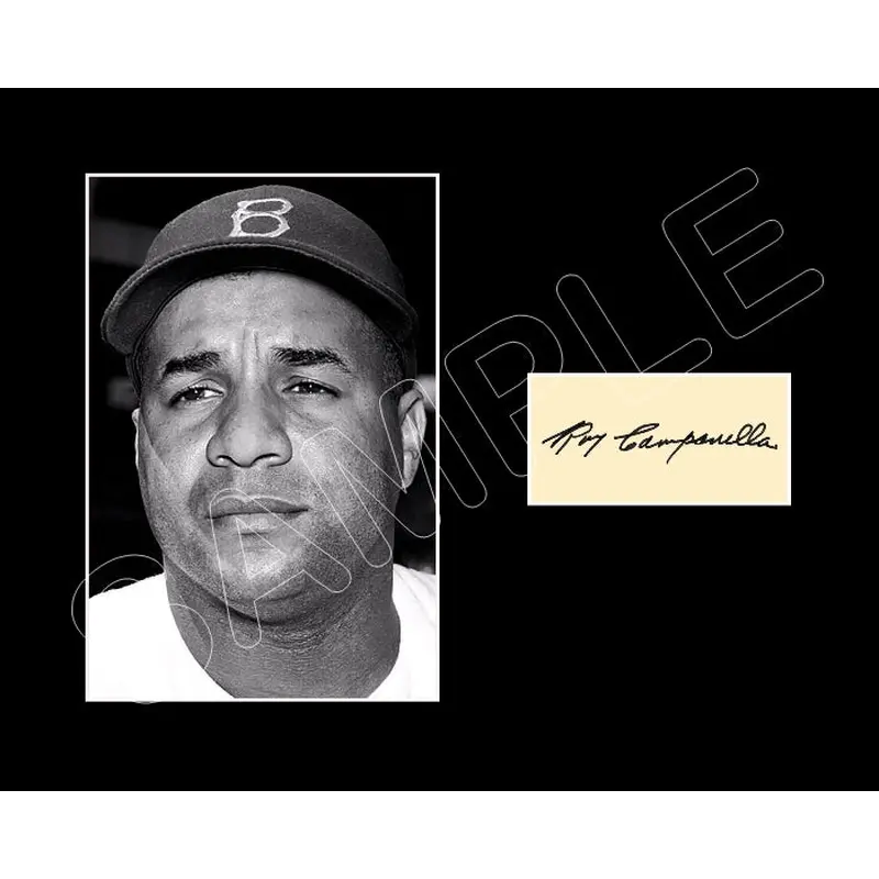 Roy Campanella Matted Photo Display 8X10 - Brooklyn Dodgers - 152