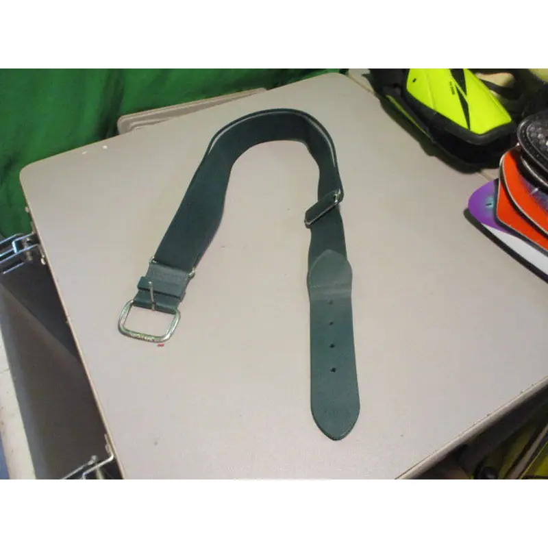 Used All Star Green Adult Baseball Belt