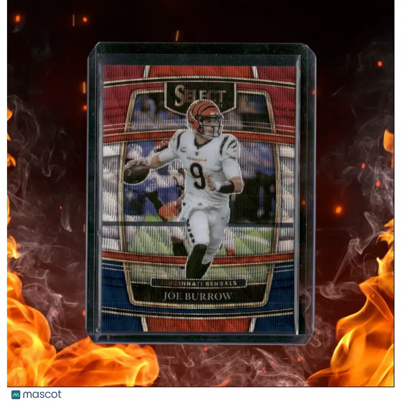 2022 Panini Select Joe Burrow Red White & Blue Wave Prizm 186/249 #9