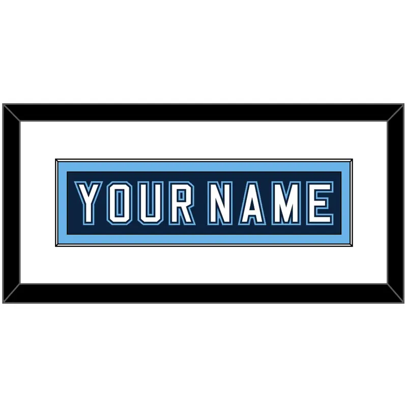 Maine Hockey Nameplate - Road Navy Blue - Single Mat 1