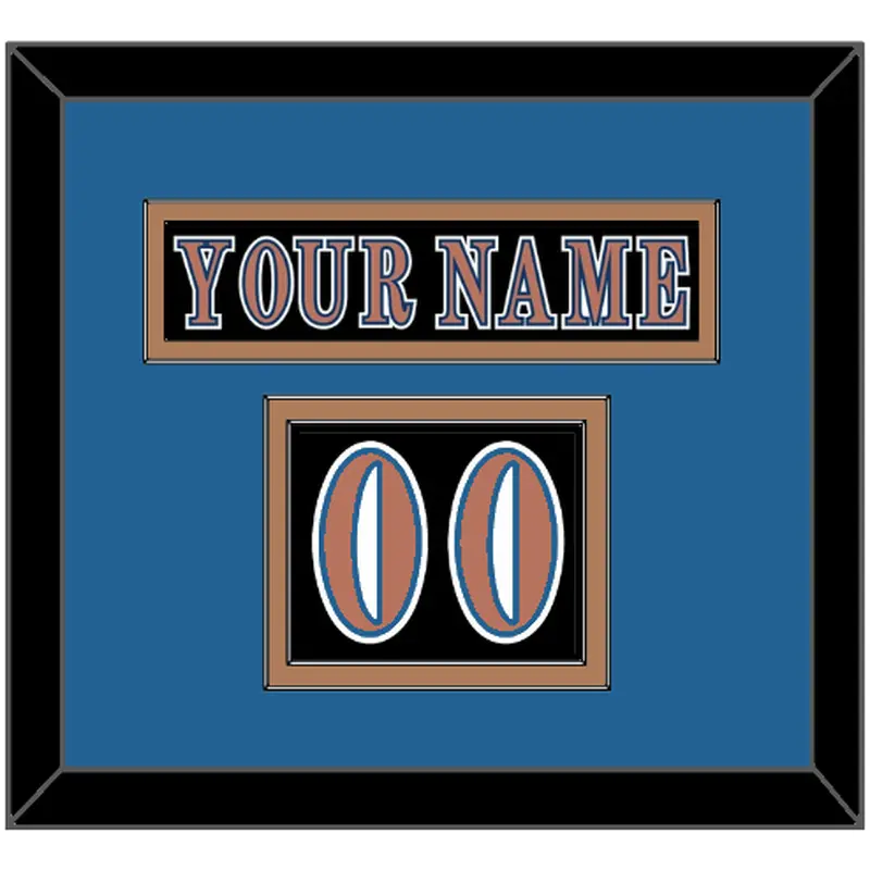 Washington Nameplate & Number (Shoulder) - Road Black (1997-2007) - Double Mat 2