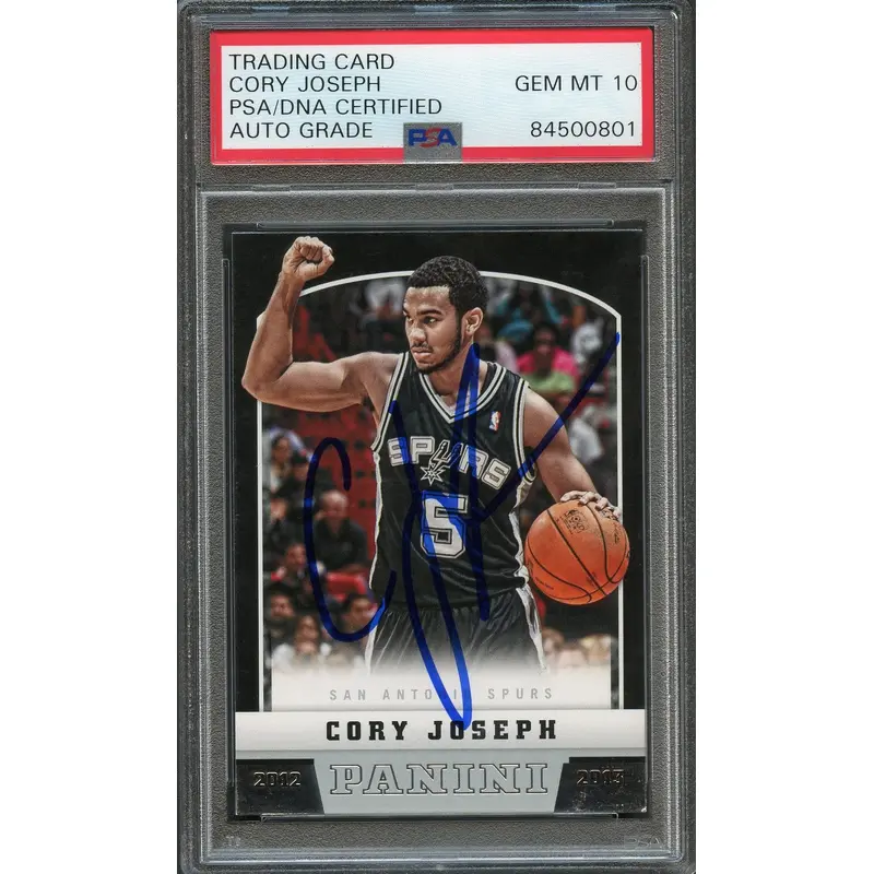 2012-13 Panini #252 CORY JOSEPH Signed Card AUTO 10 PSA Slabbed Spurs