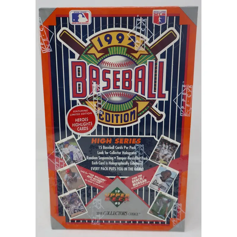 1992 Upper Deck Baseball High Series Box