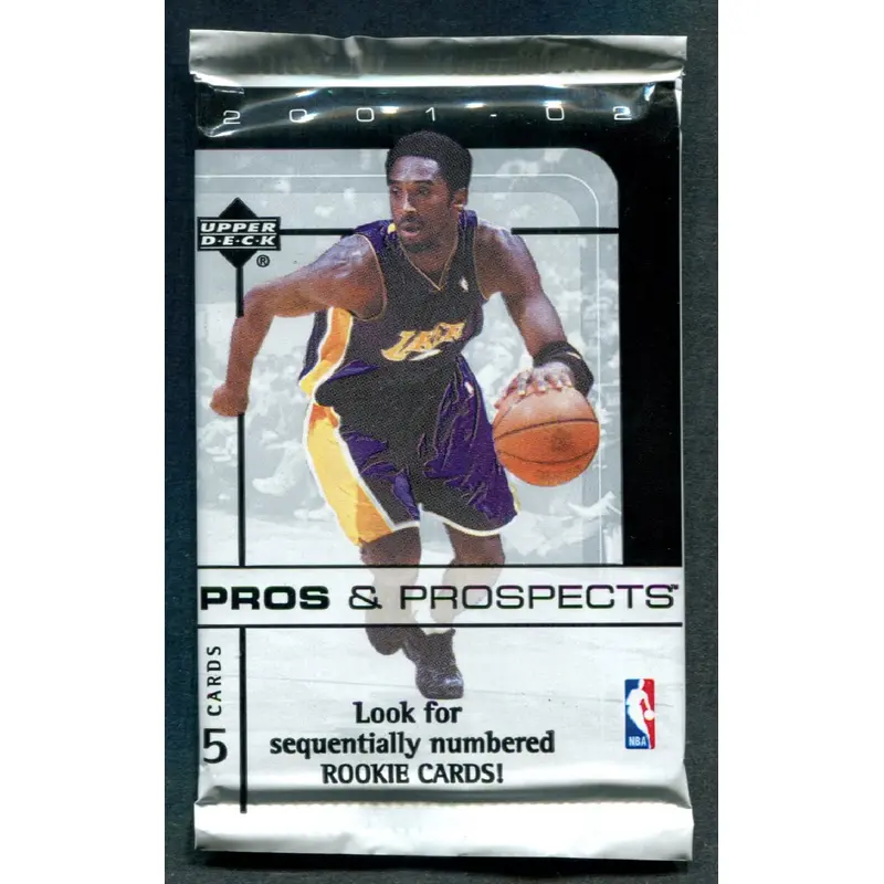2001/02 Upper Deck Pros & Prospects Basketball Unopened Pack (5)