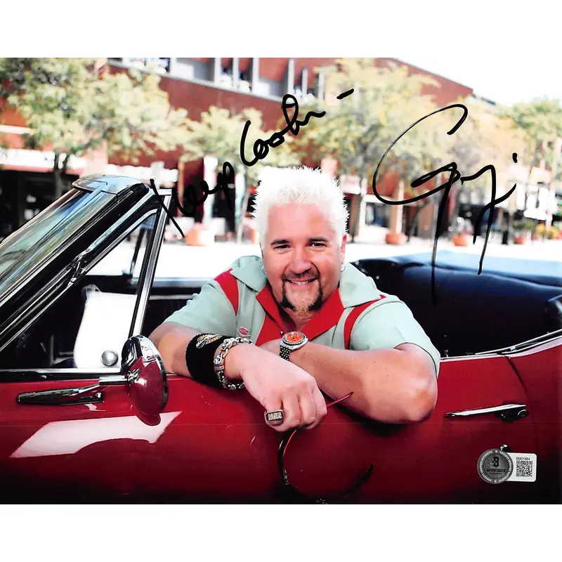 Guy Fieri Diners, Drive-Ins & Dives "Keep Cookin" Signed 8x10 Photo BAS #BM01884