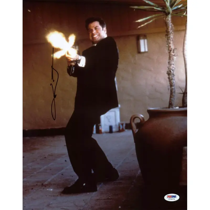 John Travolta Face/Off Signed Authentic 11X14 Photo Autographed PSA/DNA #T76074