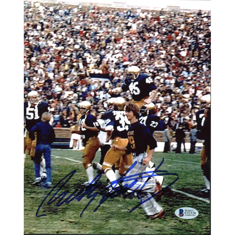 Notre Dame Rudy Ruettiger Authentic Signed 8x10 Vertical Photo Autographed BAS