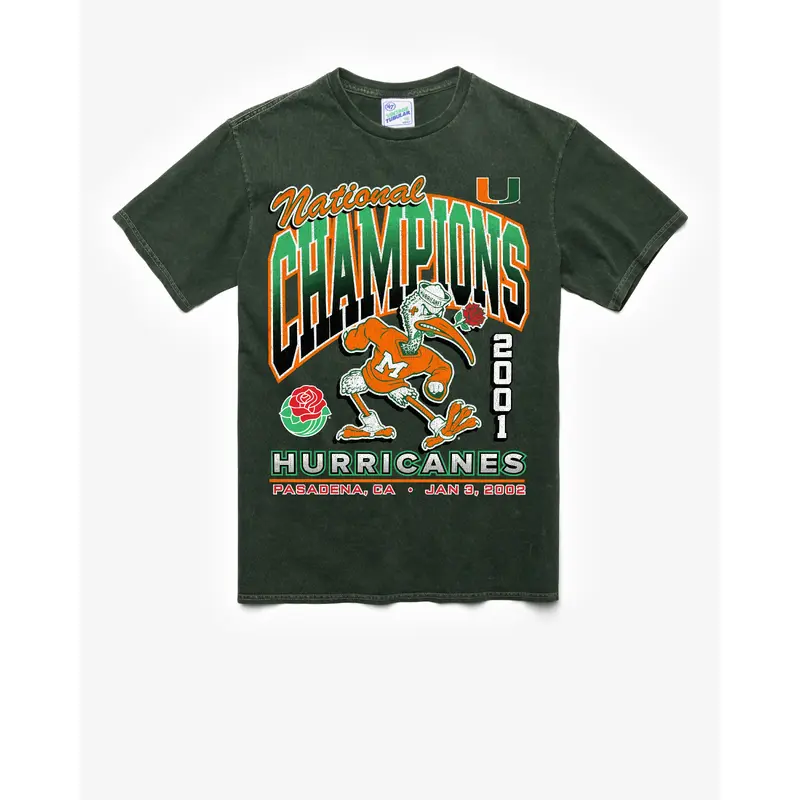 MIAMI HURRICANES LOCKER '47 VINTAGE TUBULAR TEE