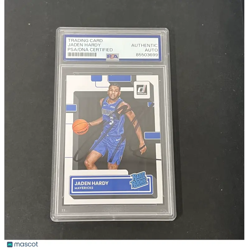 2022-23 Panini Donruss #235 Jaden Hardy signed card PSA