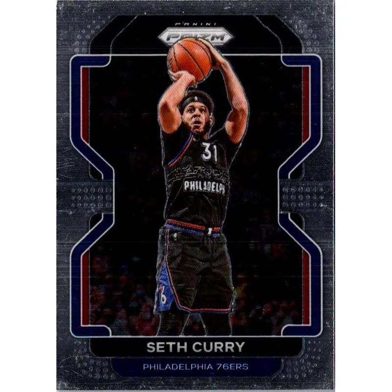2021 Panini Prizm Blue Seth Curry #198