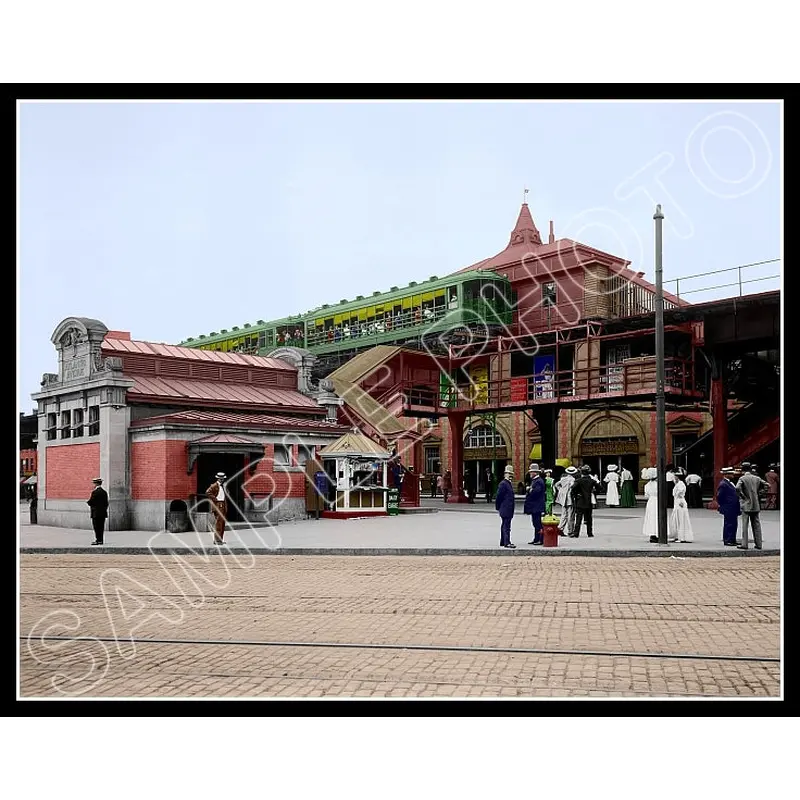 Brooklyn Subway Colorized 11X14 Photo - 1910 New York - 2445