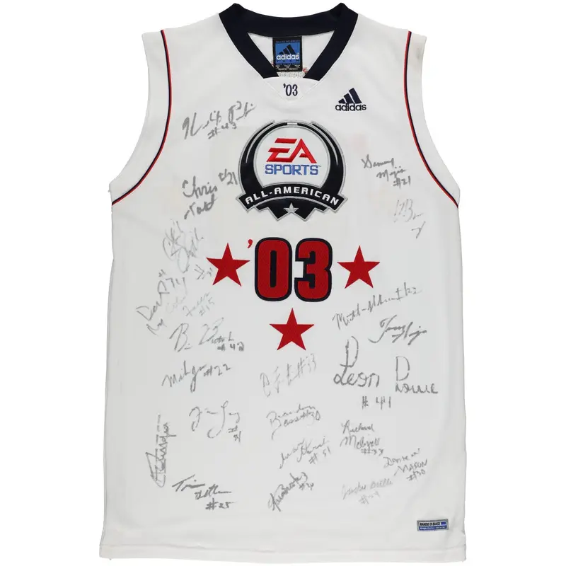 Lebron James Pre Rookie 2003 All American Team Signed Authentic Jersey PSA DNA