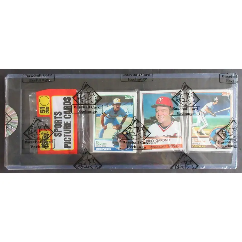 1983 Topps Baseball Unopened Rack Pack (Boggs Back) (BBCE)