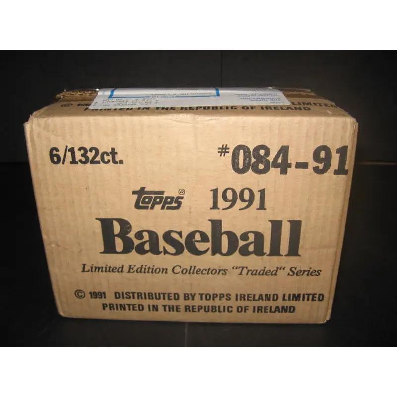 1991 Topps Baseball Traded Tiffany Factory Set Case (6 Sets) (Authenticate)
