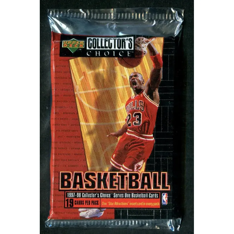 1997/98 Upper Deck Collector's Choice Basketball Unopened Series 1 Pack Jumbo Pack