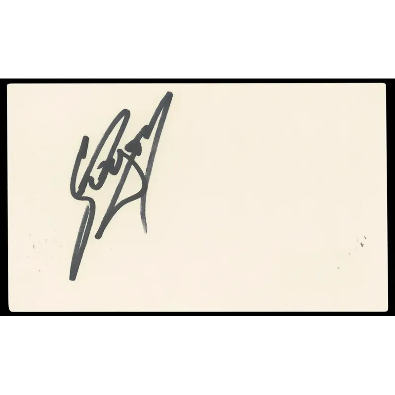 Steve Lyons Authentic Signed 3x5 Index Card Autographed BAS #BN33331