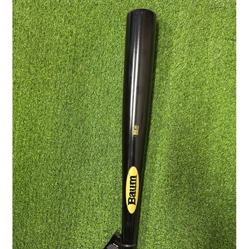 Baum Bat Maple Flared Gold Stock -3 Black Wood Baseball Bat - BBMFGSTOCKPRO-BK [BLEM]