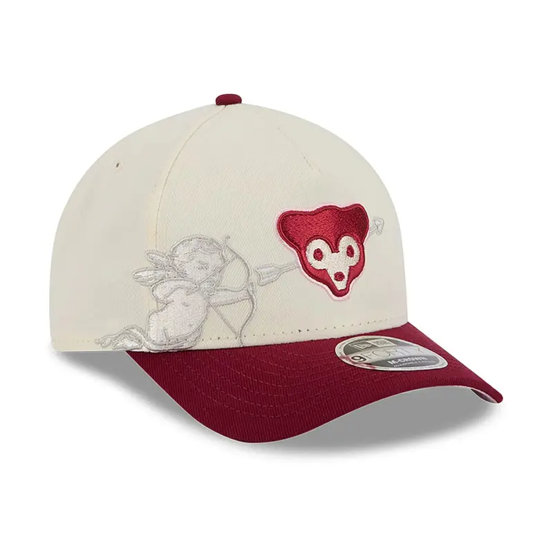 Chicago Cubs Cherub Chrome White 9FORTY M-Crown A-Frame Adjustable Cap