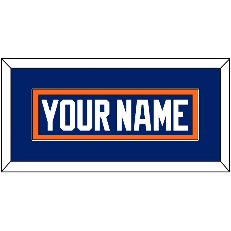 Edmonton Nameplate - Road Blue (1981-1994) - Single Mat 2