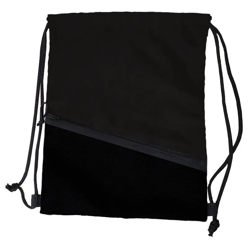 Plain Non Branded Black Tilt Backsack