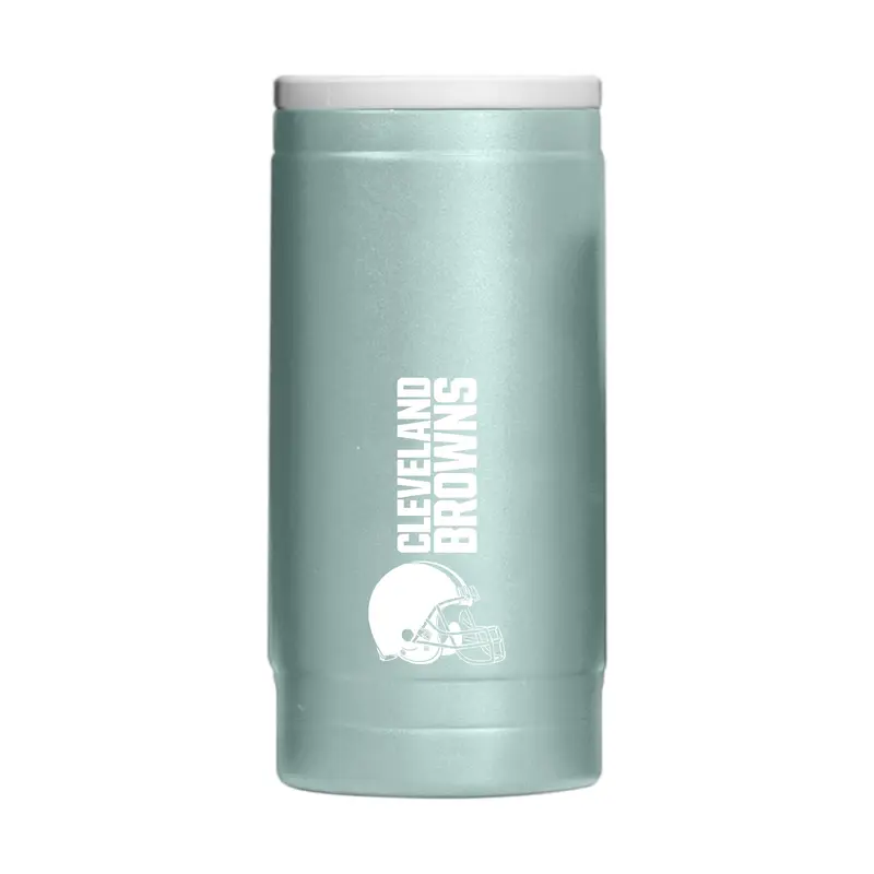 Cleveland Browns  Vertical Powder Coat Slim Can Coolie