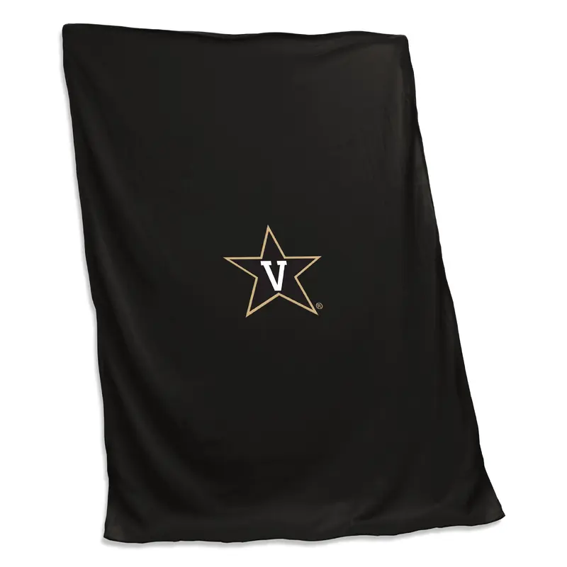 Vanderbilt 2 Color logo Sweatshirt Blanket (Screened)