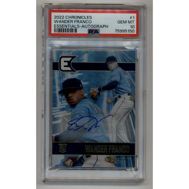 Wander Franco 2022 Chronicles Essentials Auto PSA 10 Gem Mint