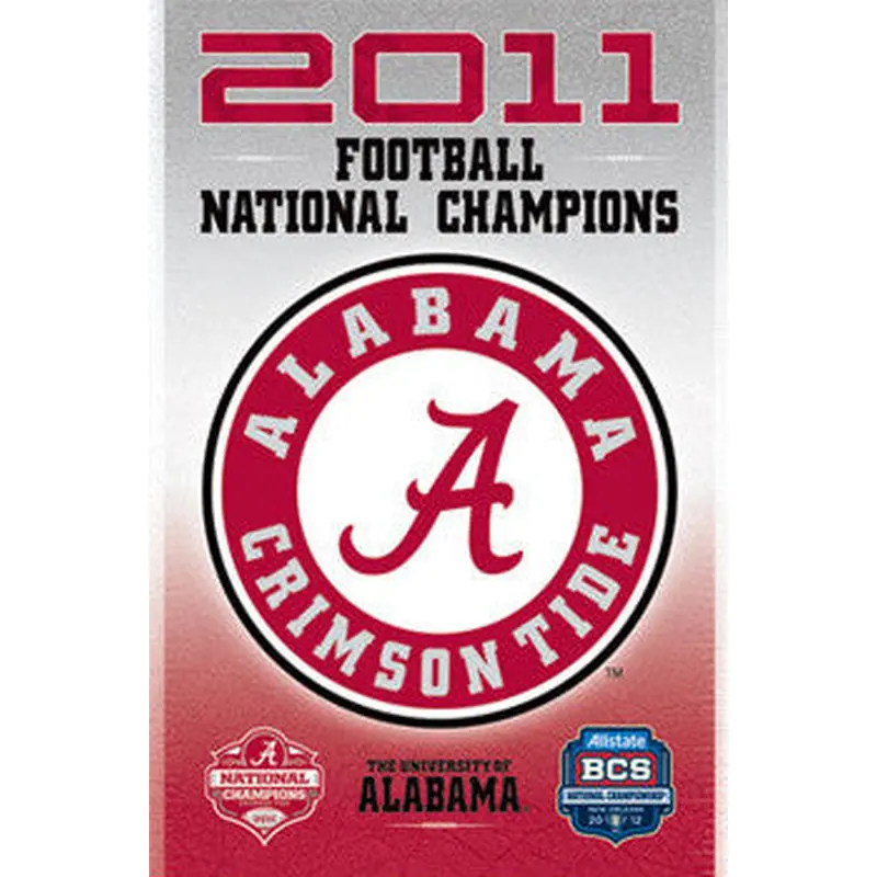 Alabama Crimson Tide 2011 NCAA Football National Champions Commemorative Poster