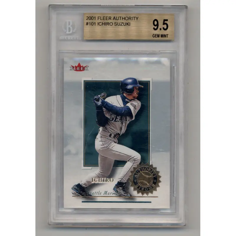 Ichiro Suzuki 22001 Fleer Authority #101 0445/2001 BGS 9.5 Gem Mint
