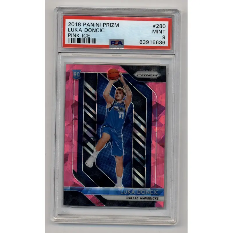 Luka Doncic 2018-19 Prizm Rookie #280 Pink Ice PSA 9 Mint