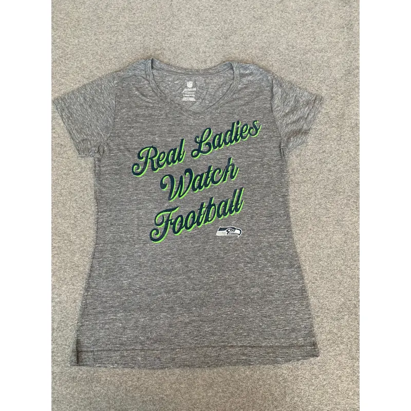 Seahawks Real Ladies Watch Football Tee