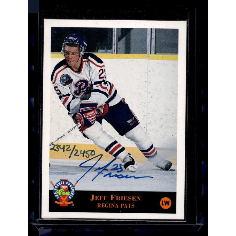 1994 Classic Pro Hockey Prospects - Autographs - Jeff Friesen /2450