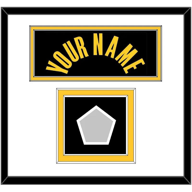 Los Angeles Name & Trophy Patch - Black Mamba (2017-2018 & 2020) - Double Mat 1