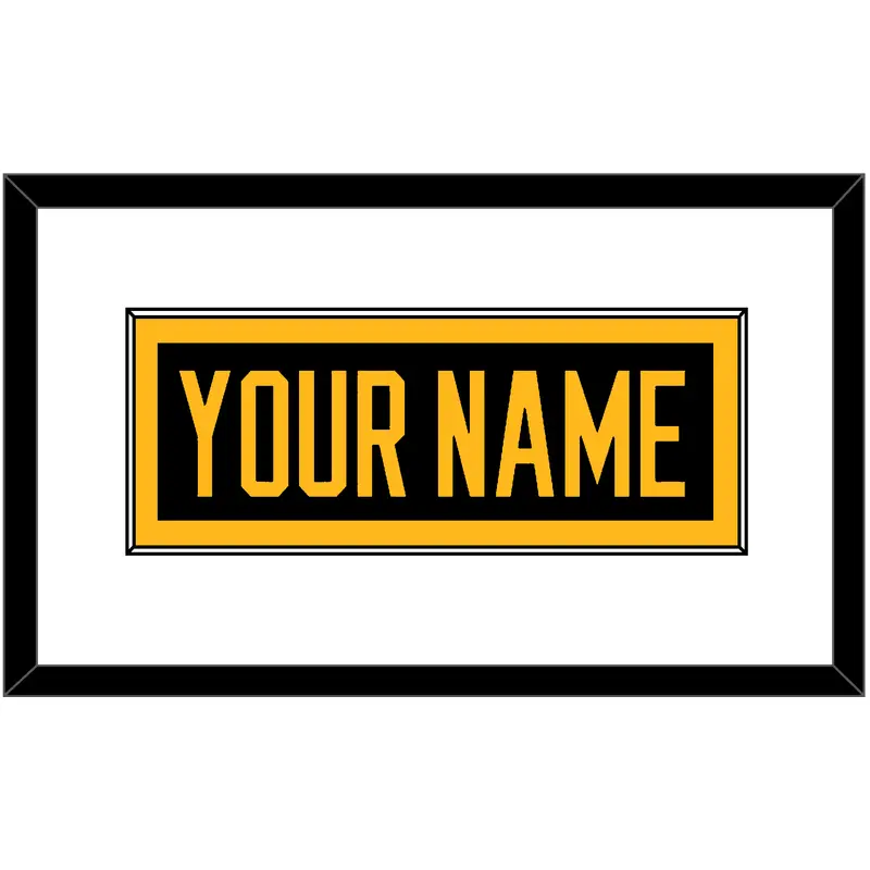 Pittsburgh Nameplate - 2019 Stadium Series Black Jersey - Single Mat 1