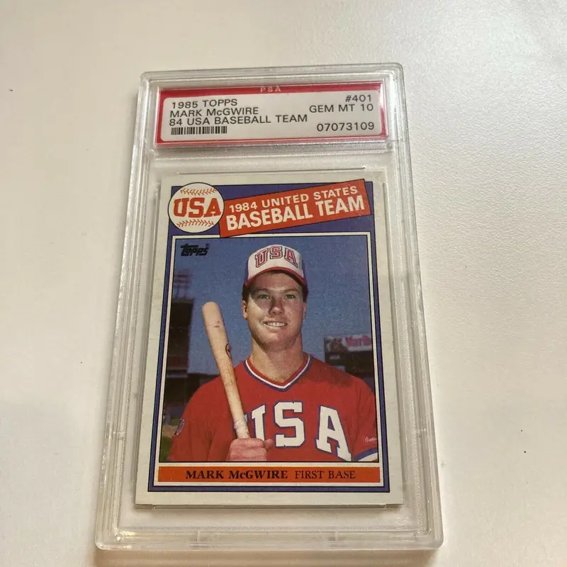 1985 Topps #401 Mark Mcgwire USA PSA 10 Gem Mint Beautiful