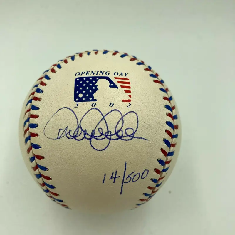 Beautiful Derek Jeter Signed Official 2002 Opening Day Baseball With Steiner COA