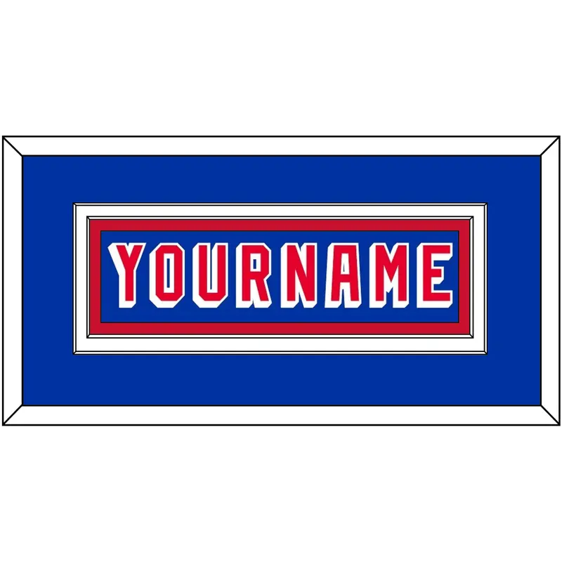 New York Nameplate - Road Blue (1978-1990) - Double Mat 2