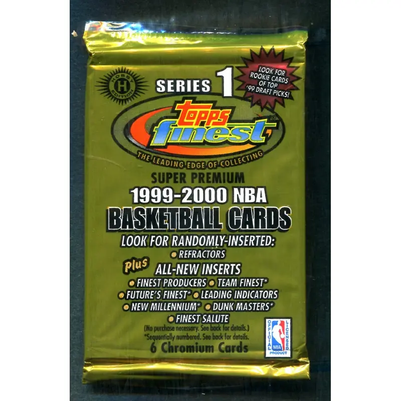 1999/00 Topps Finest Basketball Unopened Series 1 Pack (Hobby) (6)