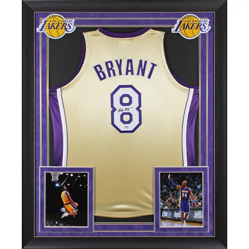 Kobe Bryant Signed M&N 1996-16 Black Mamba HOF HWC Framed Jersey PSA/DNA #B12445