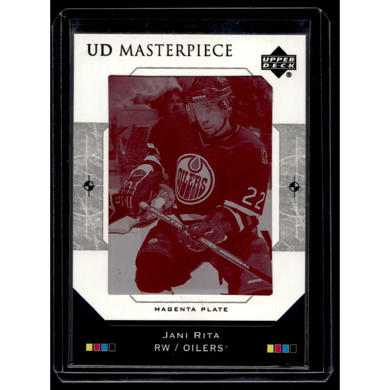 2005-06 Upper Deck - UD Masterpiece - Printing Plate - Magenta - Jani Rita #MP-326 1of1