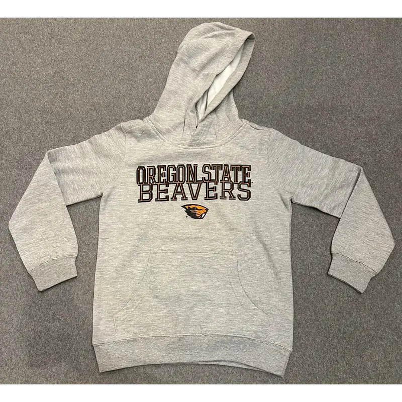 Youth Oregon State Beavers Gray Hooded Sweatshirt