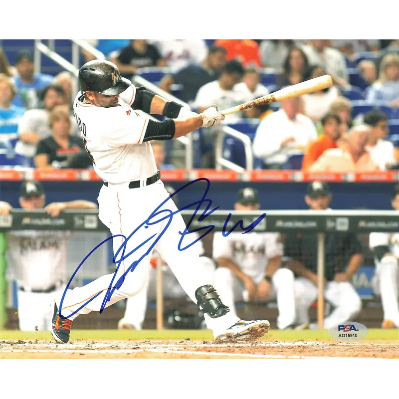MARTIN PRADO signed 8x10 photo PSA/DNA Florida Miami Marlins Autographed