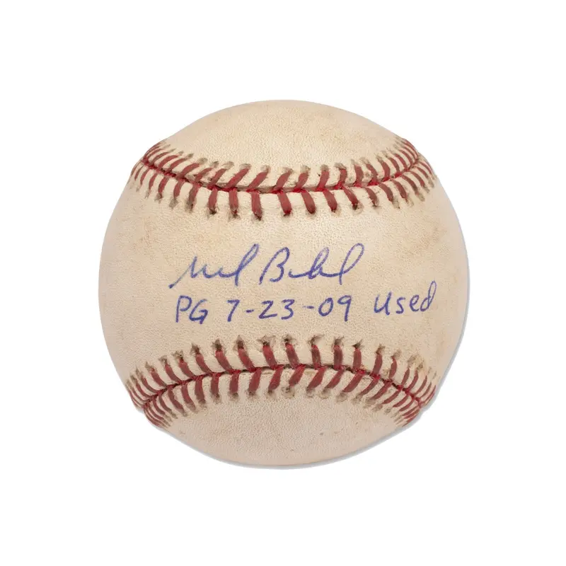 Historic Mark Buehrle 2009 Perfect Game Signed Game Used Baseball Beckett COA