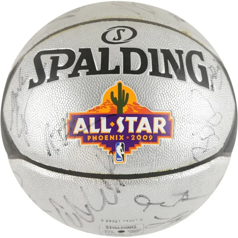 Lebron James 2009 All Star Game Team Signed Basketball 30 Signatures JSA COA