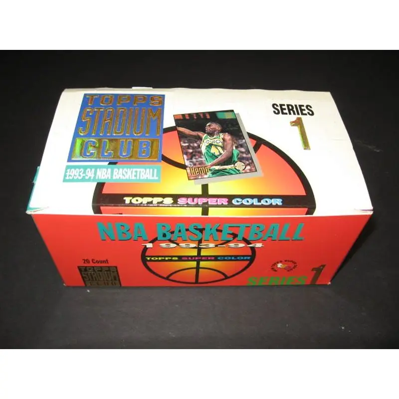 1993/94 Topps Stadium Club Basketball Series 1 Jumbo Box