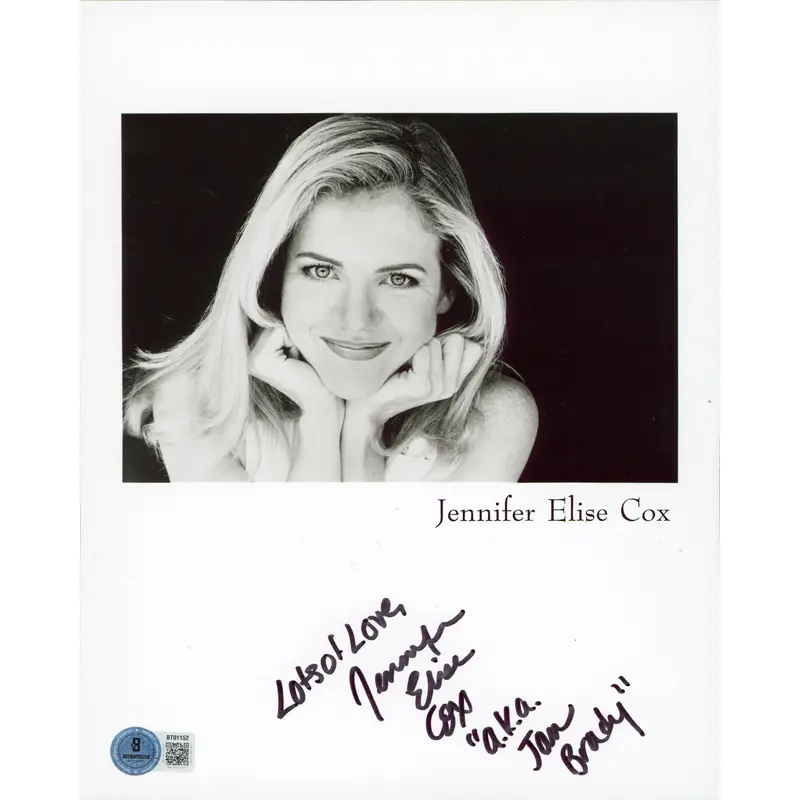 Jennifer Elise Cox The Brady Bunch "Love, AKA Jan Brady" Signed 8x10 Photo BAS