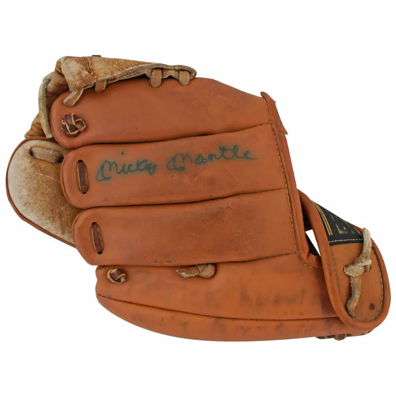 Yankees Mickey Mantle Authentic Signed Youth Regent Baseball Glove JSA #SM13002