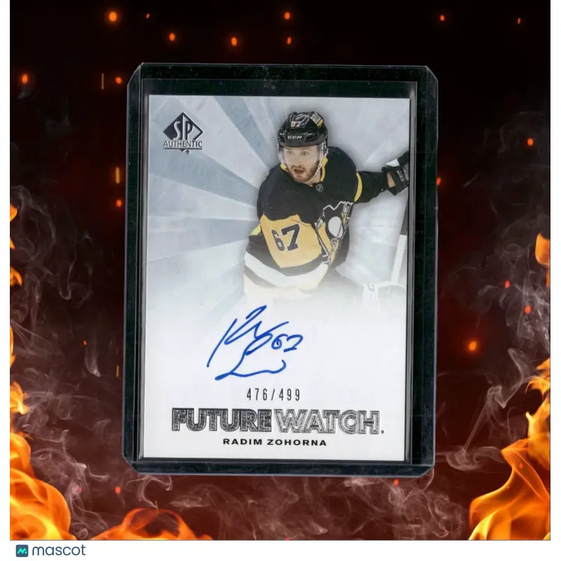 2022-23 UD SP Authentic Radim Zohorna Future Watch Auto 476/499 #RFWA-RZ