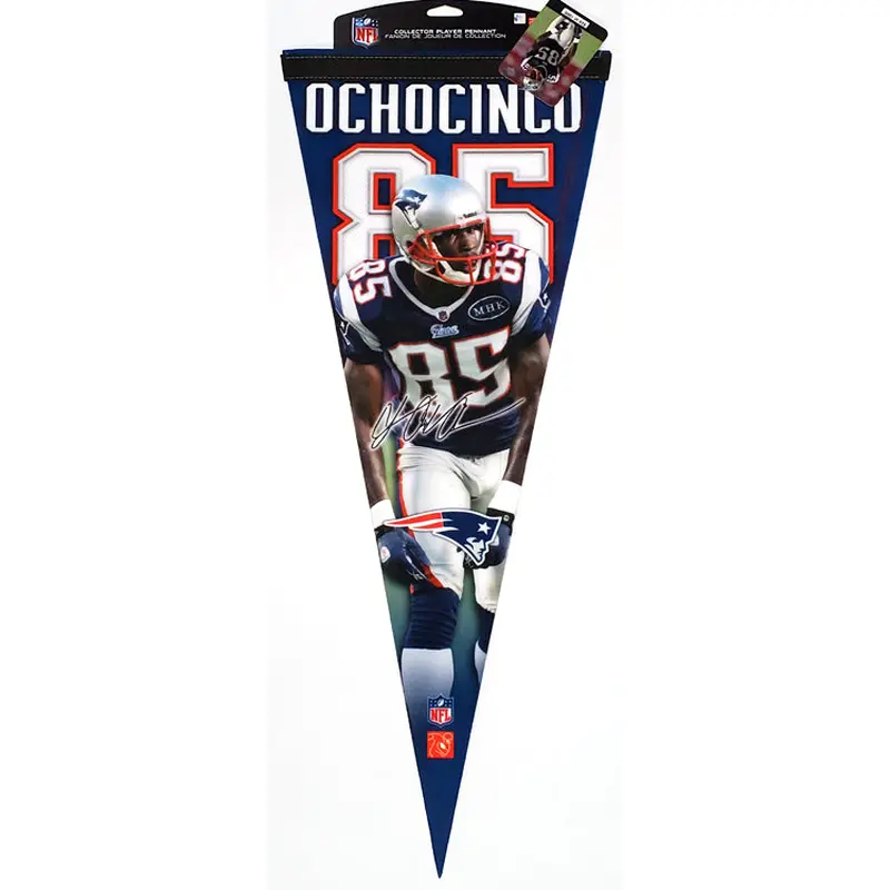Chad Ochocinco "Signature Action" Patriots Premium Pennant LE/1000 - Wincraft Inc.