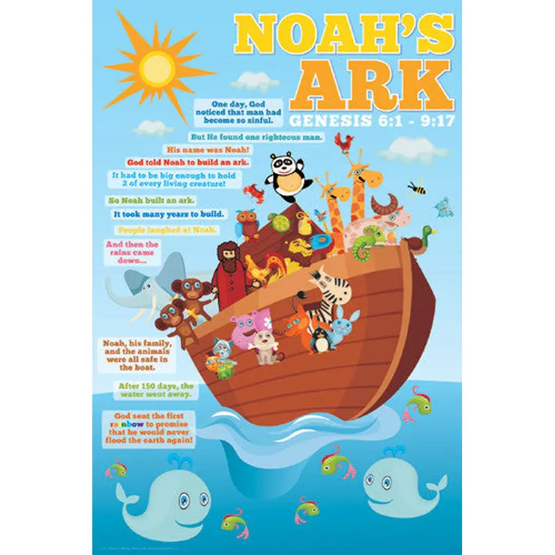 Noah's Ark for Kids Biblical Poster - Slingshot Publishing